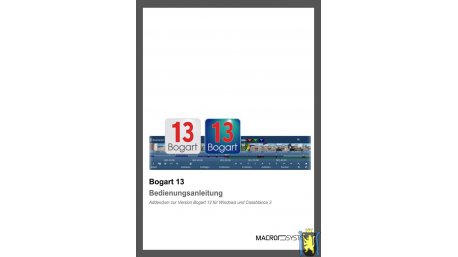 Bogart 13 Handbuch Ergänzung für Casablanca-3/DVC und Windows