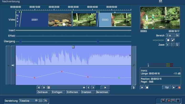 Audio Nachvertonung mit Bogart TimeLine