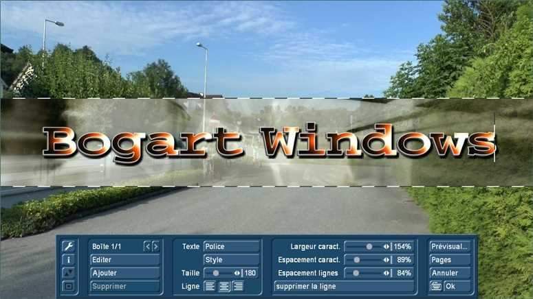 Titre effets sur PC avec Bogart pour Windows