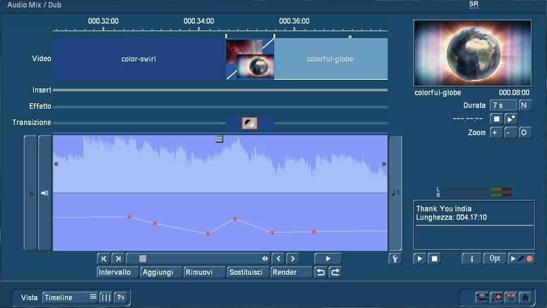 Doppiaggio audio con Bogart Timeline