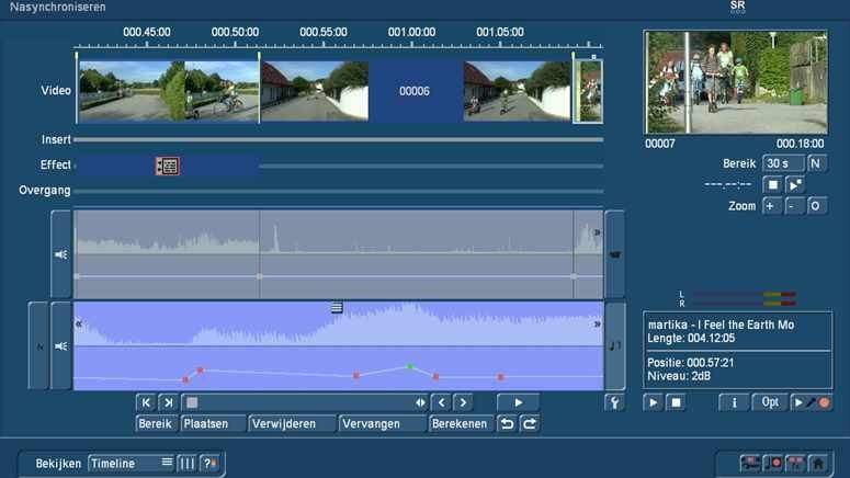 Audio dubbing met Bogart Timeline